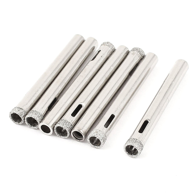 7x Straight Shank 6mm Diamond Drill Bit Marble Glass Hole Sa