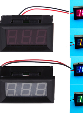 DC3-30V 2 Wires 0.56 Inches LED Voltmeter Panel Meter LED