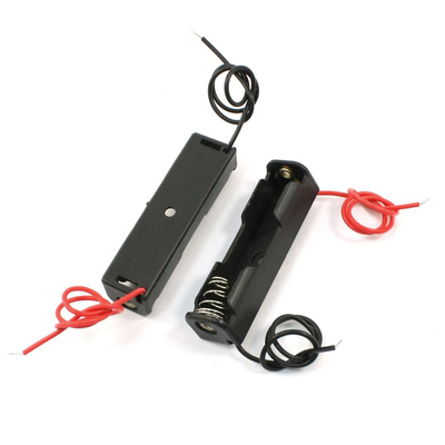 2Pcs Single Side 1 x 1.5V AAA Battery Case Holder Case Black