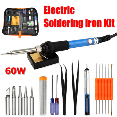60W Electric Soldering Iron Kit Set Temperature Adjustable E