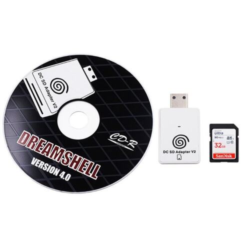 Adapter for SD/TF V2 Card Reader, Compatible with Dreamcast