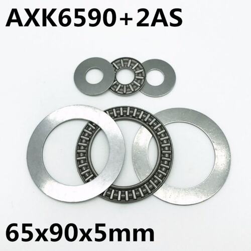 2pcs AXK6590 +2AS Thrust Needle Roller Bearing 65x90x3 mm Th