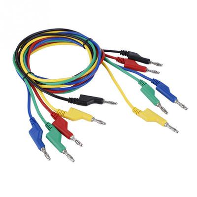 5pcs P1036 1M 4mm Banana Plug Cable Headed Multimeter Test L