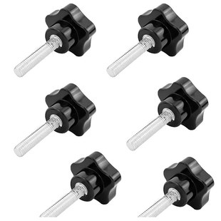 Knob Thread Pcs Black 40mm Star Screw Tightening Hand