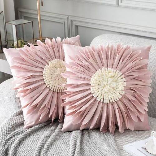 Fashion Modern Style Pink White Throw Pillows 45*45cm
