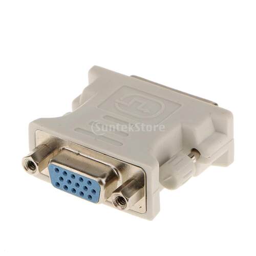 DVI I (24+5) Male to VGA Female Connector Video Converter fo