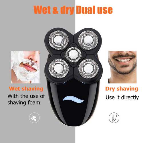 5 in 1 Rechargeable Electric Shaver Five Floating Heads