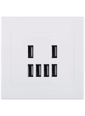 Home 6 Port USB Power Charger Socket Charger Outlet with Scr