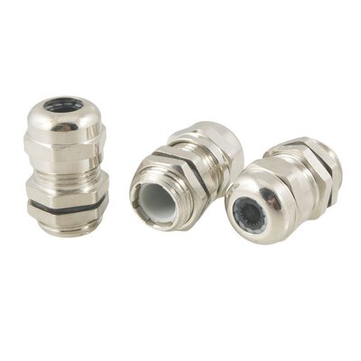 3 Pcs copper PG7 3.0-6.5mm Connector Cable Gland