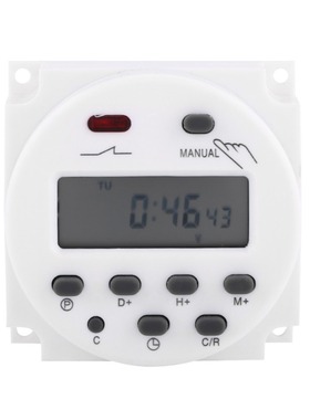 7.5VA LCD Weekly Programmable Microcomputer Time Switch 17on