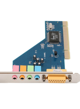 Easy Convenient to Use 4 Channel 5.1 15-pin Sur3D PCI Sound