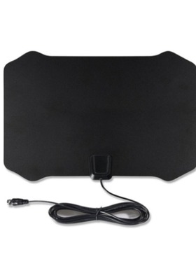 Flat HDTV HD TV Aerial with Amplifier 50 Miles Range VHF UHF