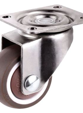 Mini casters, 1 inch/25 mm diameter, ultra-wheel for bookcas