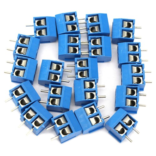 2-Pin Screw Terminal Block Connector 5.08mm Pitch Panel PCB