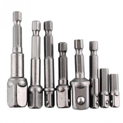 8pcs Chrome Vanadium Wrench Socket Adapter Power Wrench Hex