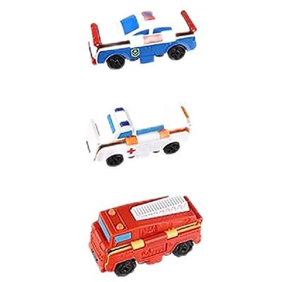 Transforming Car Set Portable Reverse Car Model Pull Back