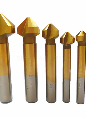 6pc 90 Degree Hss Countersink Drill Bit Chamfer Cutter Coate
