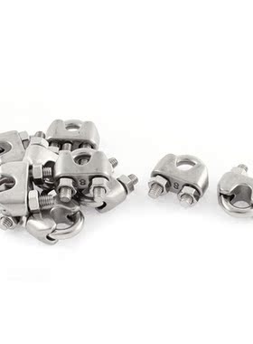 8mm 5/16 Inch Wire Rope Cable Clamp Clips 10pcs