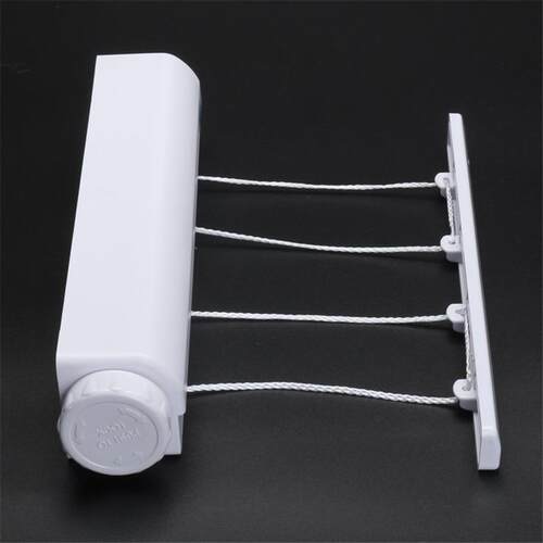 Retractable Indoor Clothes Hanger Rope Wall Mounted Hanger