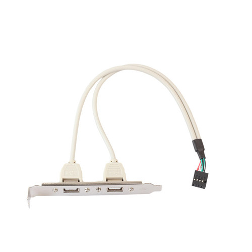 Panel Mount USB A Female to 9 Pin Connector Extension Cable