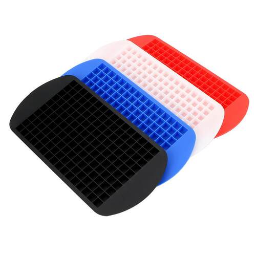2pcs Silicone Mini Ice Cube Trays 160 Small Ice Cube Molds