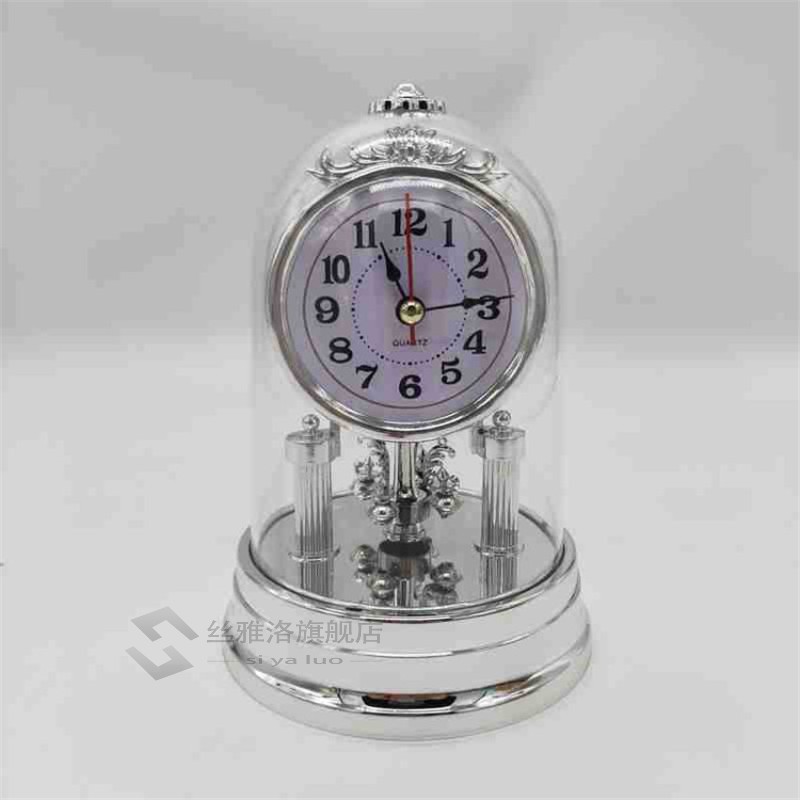 European Style Mute Clock Retro Alarm Clocks Stopwatch Table