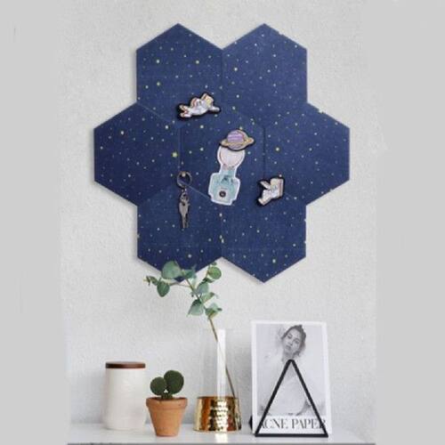 Hexagon Felt Board Letter Message Board Photo Display DIY