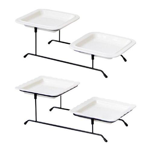 2 Tiered Serving Tray Dessert Tray Mini Cake Cupcake Stand