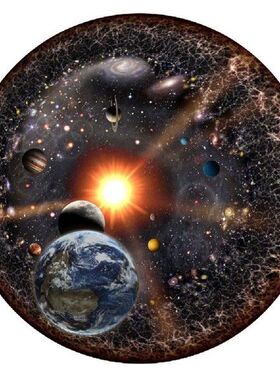 1000 Pcs Round Jigsaw Puzzle Universe Solar System Planet
