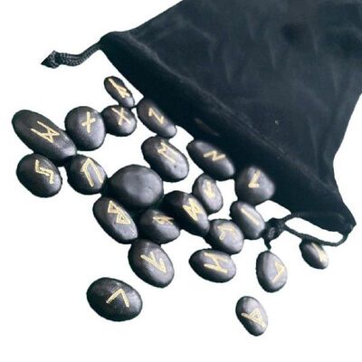25pcs Natural Rune Stones For Divination Crystal Stones