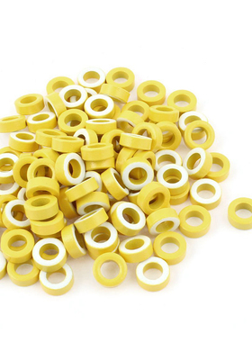 100x DPTK5026 Iron Power Core Toroidal Ferrite Rings Yellow