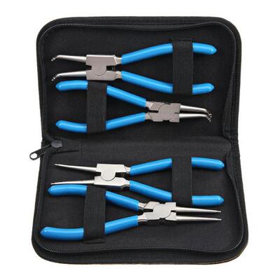 4pcs Retaining Clip Circlip Pliers Set Internal External Sna