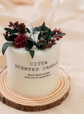 Soy Wax Aromatherapy Candle Romantic Pillar Scented Candle