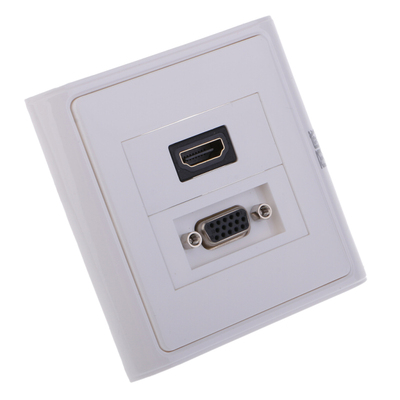 HDMI + VGA Component Composite Audio Video Wall Face Plate P