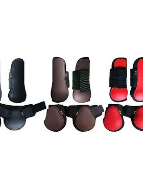 4 PCS Front Hind Leg Boots Adjustable Horse Leg Boots