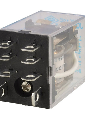 DC 12V Coil 10A 240VAC 28VDC DPDT ElectroRelay JQX-13F2Z