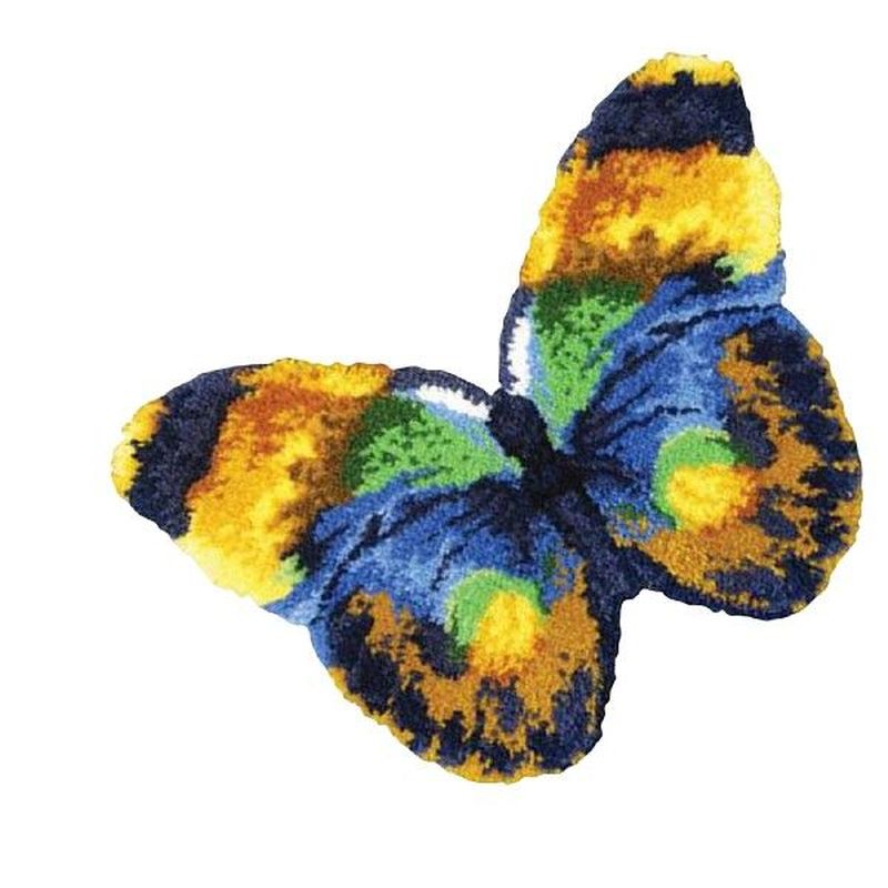 Latch Hook Rug Kit Butterfly Animal Pattern DIY Rug Crochet