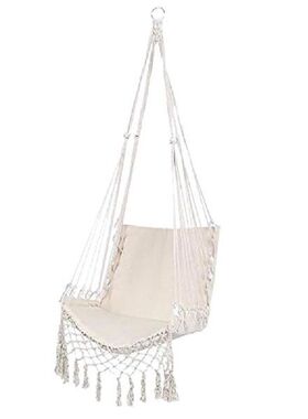 Hammock Chair Macrame Swing  Hanging Cotton Rope Hammock