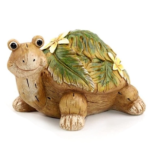 Hot Floral Turtle Garden Statue, Outdoor Decorative Resin