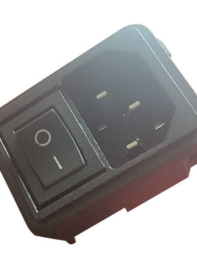 Combo Socket with Black 3-pin Switch 250V15A AC Power Outlet