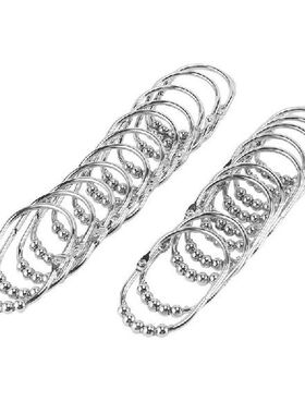 24Pcs Curtain Hooks Metal Bathroom Shower Curtains Pothook