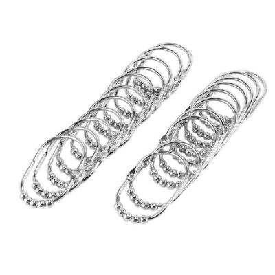 24Pcs Curtain Hooks Metal Bathroom Shower Curtains Pothook