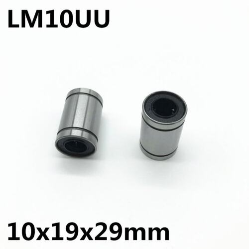 2pcs LM10UU ball bearing inner diameter 10x19x29mm guide lin