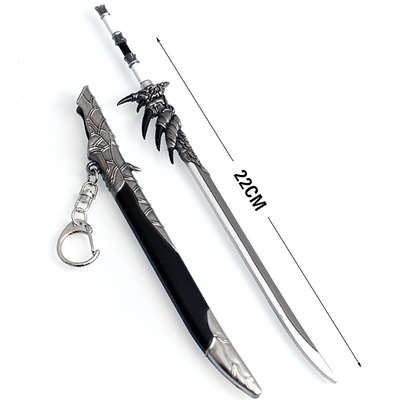 Monster Hunter World Toy Swords Keychain Full Metal Zinc All