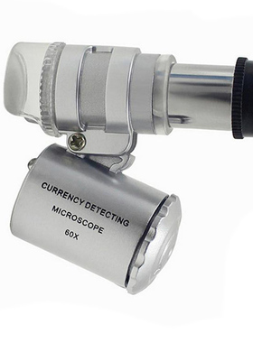 Mini 60X Microscope Magnification Pocket Jewelry Magnifier L