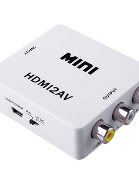 HD 1080P HDMI AV/RCA CVBS Adapter Mini HDMI2AV Video Convert