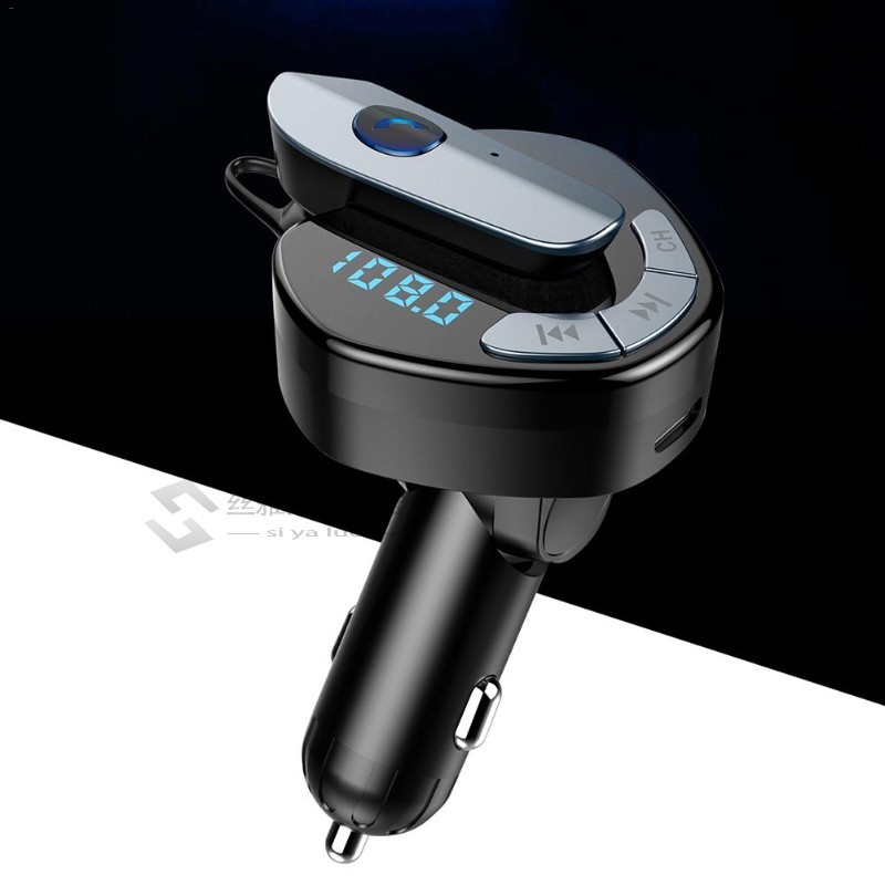 Car Mp3 Player V8 Car FM Bluetooth Transmitter With Earphone