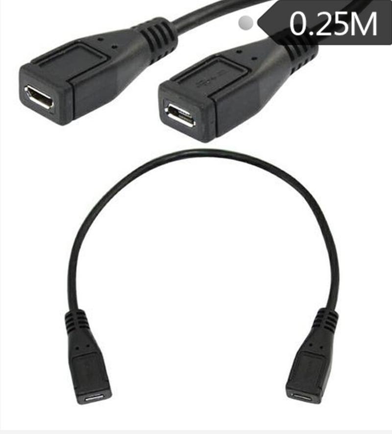 Micro USB B 5Pin  F to  Micro USB B 5Pin adapter adaptor Cab