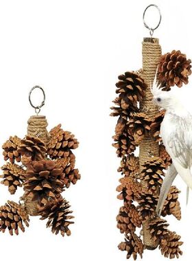 Natural Parrots Chew Toy for Parakeets Mini Macaws or Small