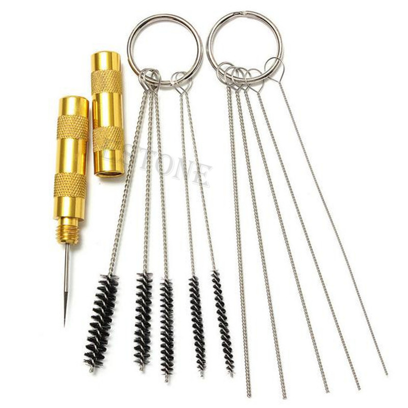 1Airbrush Spray Cleaning Repair Tool Kit Needle & Brush